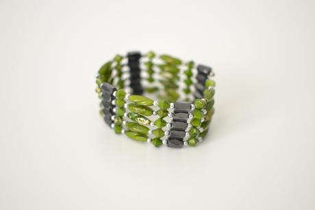 Zelený magnetický náramok, 