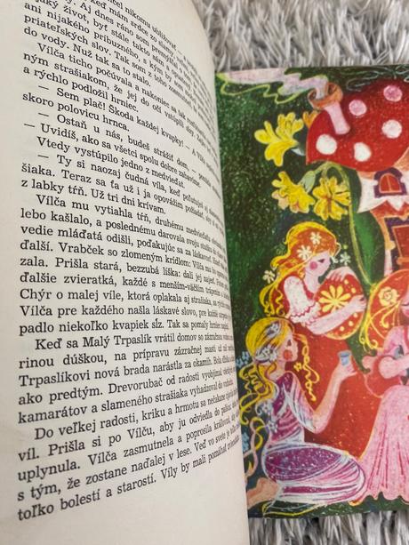 Krásna stará retro kniha rozprávková záhrada 1977,