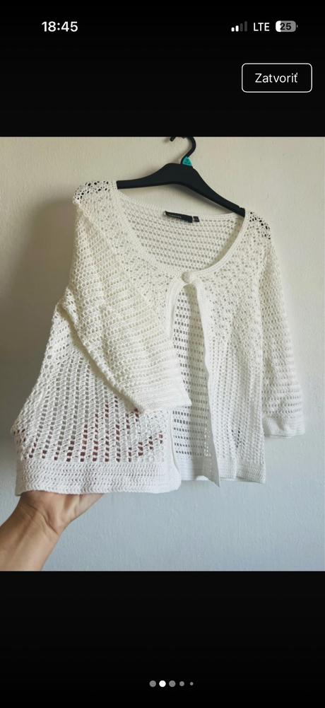 Kappahl trendy sietovany kvalitny kardigan kratky, kappahl,40