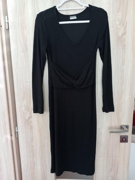 Rebrovane midi šaty, l