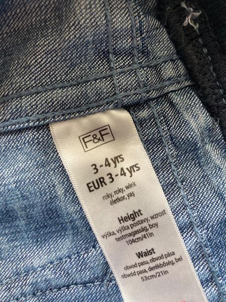 Suknička riflová, f&f,104