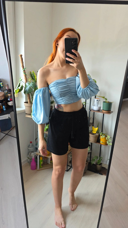 Letný crop top, xs