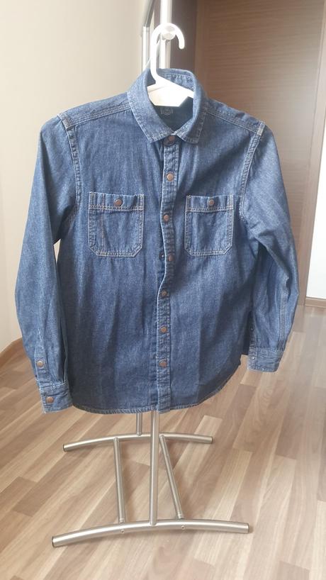 Košeľa - rifľová- tmavomodrá, next,146