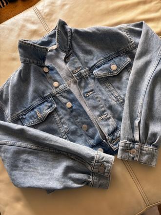 Riflová bunda, h&m,152