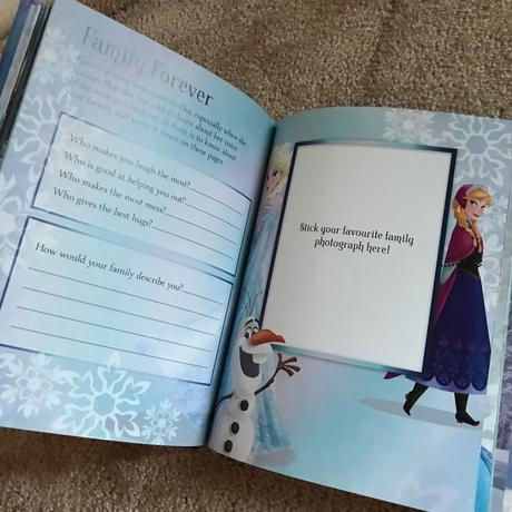 Kniha / dennik frozen v anglictine, 