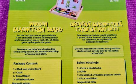 Drevená magnetická tabuľa zvieratá, 