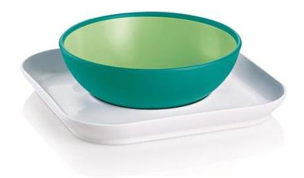 Mam miska s tanierikom zelená, 