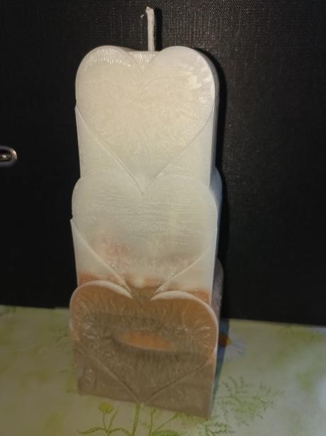 Sviečka palmový vosk ambra, 