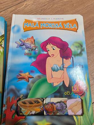 Kniha s magnetkami - malá morská víla, 
