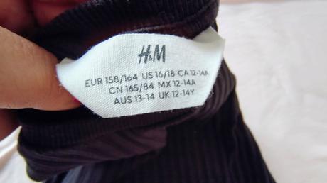 Vrubkovane tričká, h&m,158