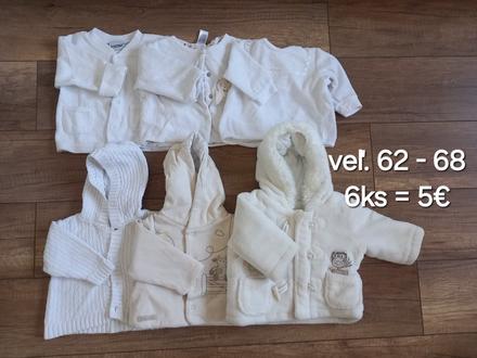 Svetríky, kabátiky, blejzre veľ. 62 - 68, 62