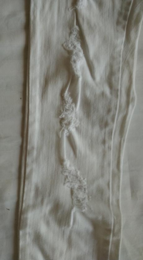 Biele elastické nohavice na leto, outfitters, xxs, xs