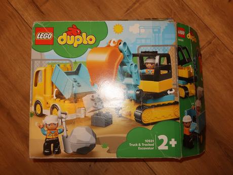 Lego duplo 10931 - nákladiak a pásový bager, 