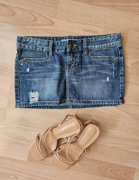 Krásna riflová sukňa fishbone, fishbone,s