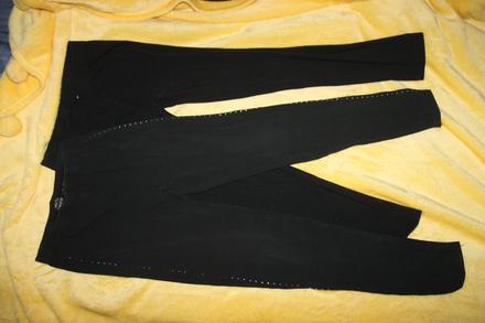 2x cierne leginy  146/152, pepperts,146