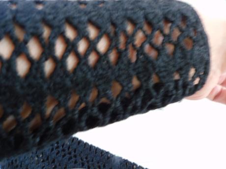 Háčkované krajkové rukávy do šiat,