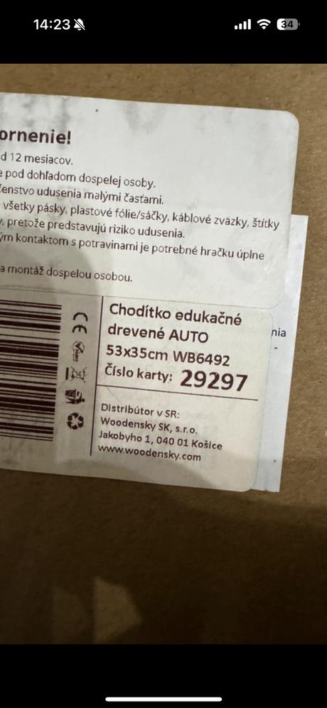 Choditko drevené nové, 