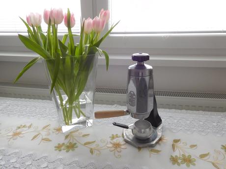 Art deco maďarský ftm unipress chrómový,, 