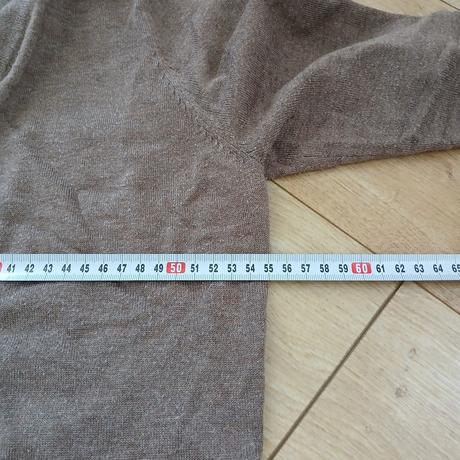 Hnedý dlhší kardigán s opaskom, tchibo,46