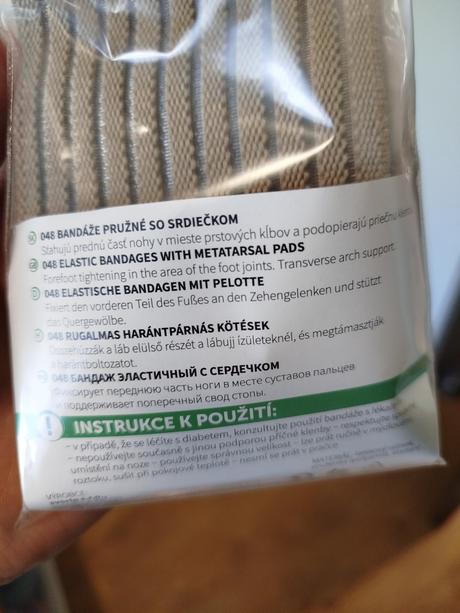 Bandáž na chodidlo so srdiečkom, 
