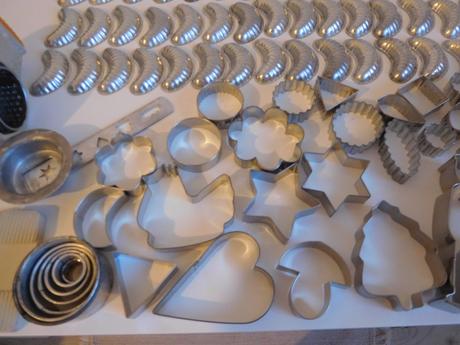 Mlynček na orechy + formičky, kovové, 