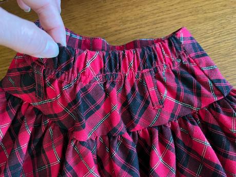 Károvaná suknička minnie aj na vianoce, mikuláša, disney,86