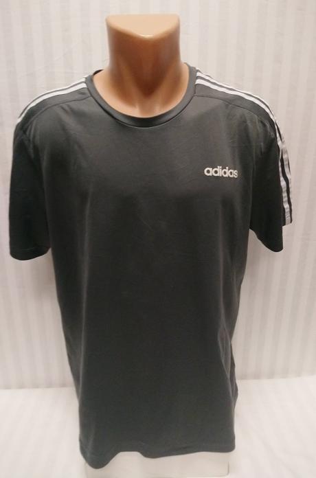 Pánske tmavo sivé tričko, adidas, l, adidas,l