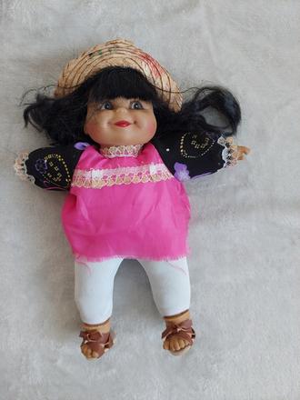 Látková bábika mexičanka,