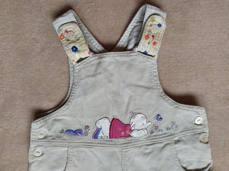 Menčestrové nohavice na traky veľ 80/86 +, mothercare,80