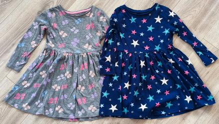 Bavlnené šaty v. 104/110 (4-5 rokov), f&f,110