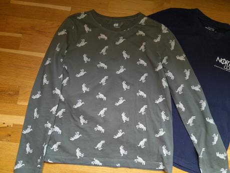 2x tričko, h&m,134