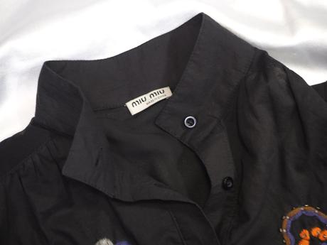 Luxusná hodvábna blúzka miu miu, s