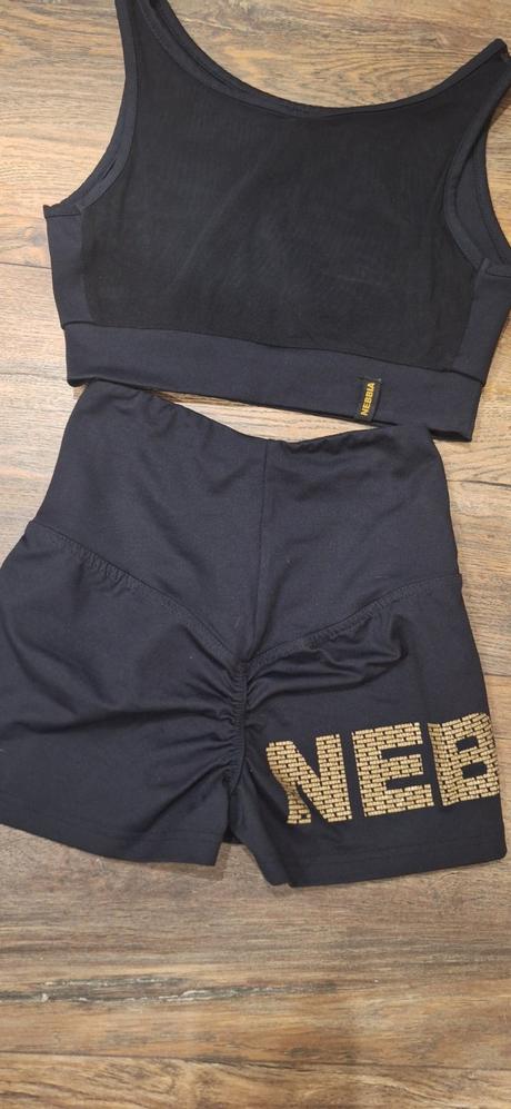 Nebbia komplet na cvičenie podprsenka kraťasy, nebbia,xs