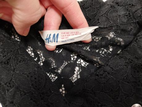 Krajkove bolerko 9-10 rokov, h&m,140