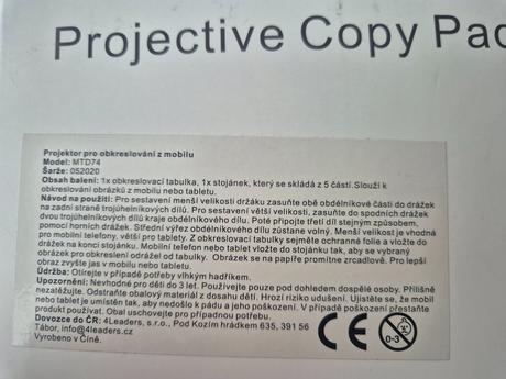 Projektor na obkresľovanie z mobilu,