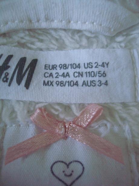 Kozusinkova vesticka, h&m, vel. 98/104, h&m,98