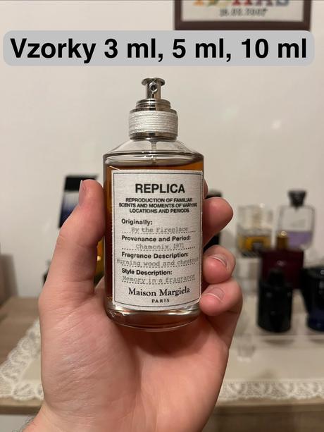 Vzorky maison margiela by the fireplace, 