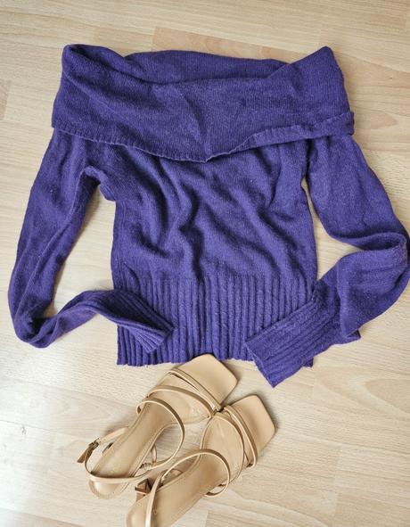 Lahulinký fialový sveter, m