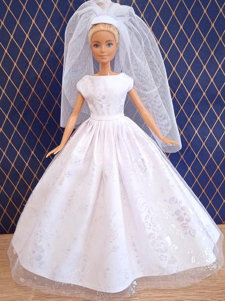 Svadobné šaty pre barbie, 