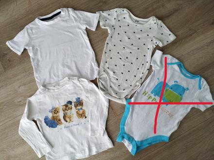 Letný balíček v bielej h&m, f&f, v. 80, 68–80