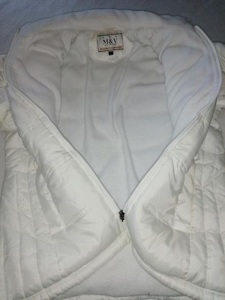 Zimná biela bunda, s