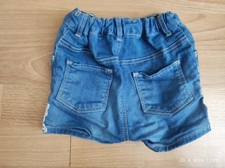 Riflové kraťasy pre dievčatko 86, h&m,86