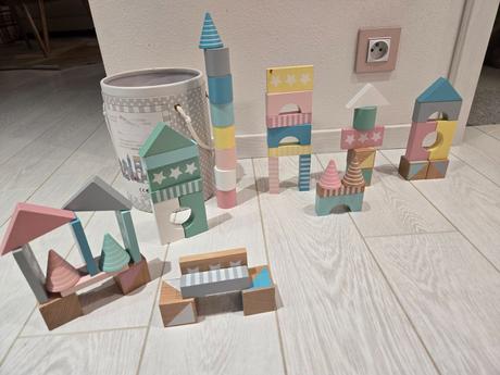 Jabadabado stavebné kocky pastelové, 