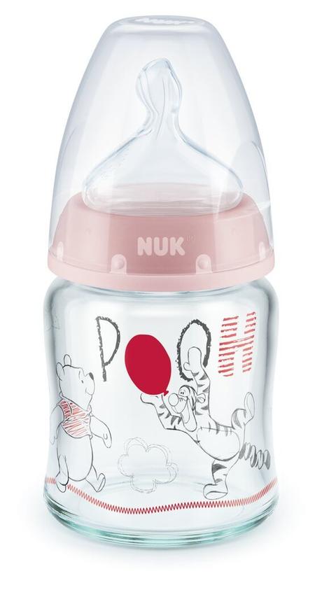 Nuk sklenená fľaša first choice macko pu 120ml, 0-, nuk