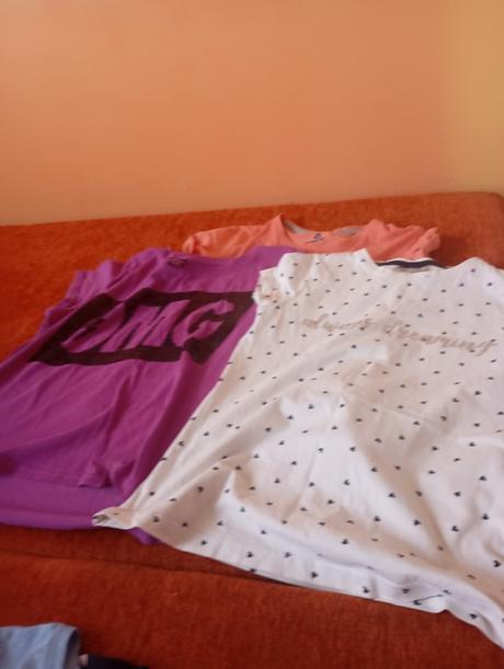 Tričká 10ks s krátkym rukávom 146/152, 146