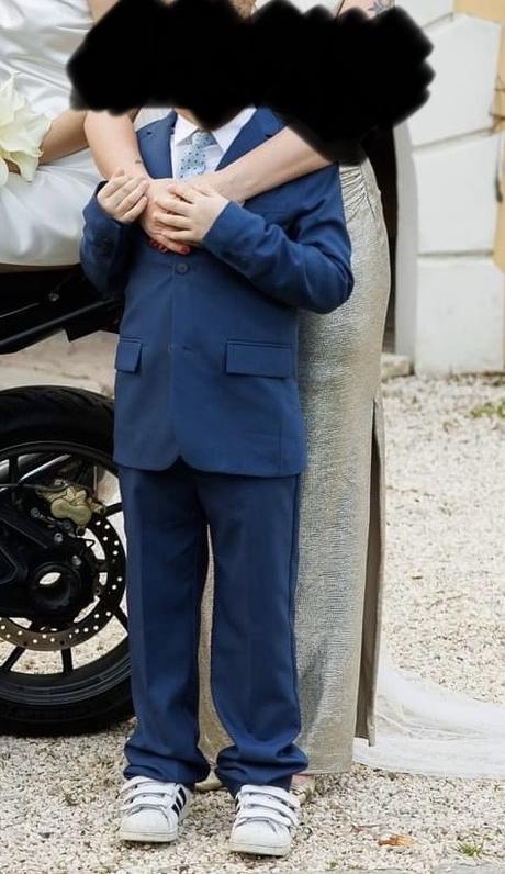 Oblek zara, s košeľou a kravatou, 140