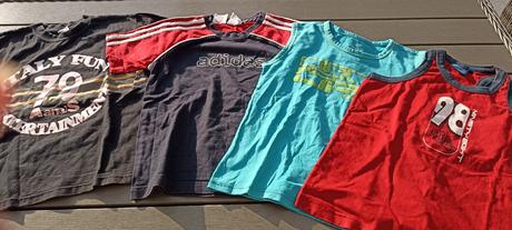Balík tričiek krátky rukáv vel. 134, 122–134