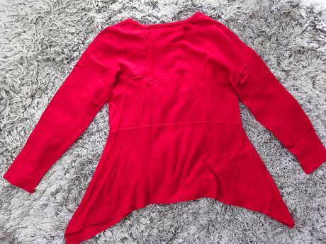 Červený pulóver, bonprix,xl