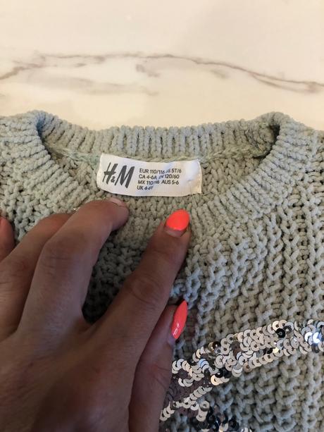 Pulover s mašlou, h&m,110