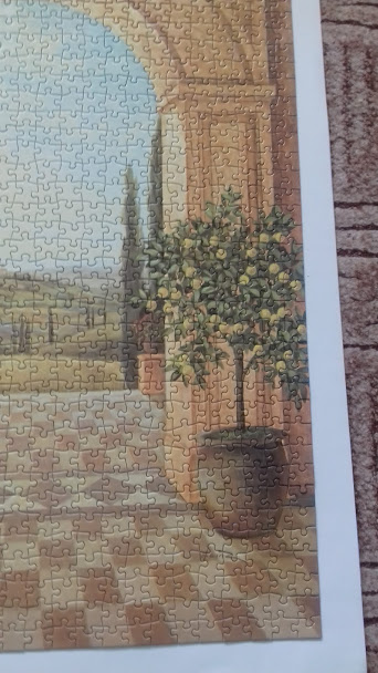 Puzzle pohľad do záhrady 2x1000 častí,